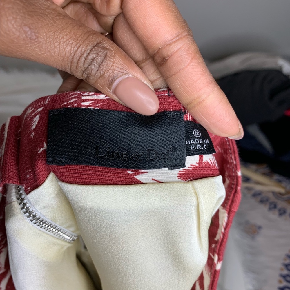 Line & Dot Palm Tree Print Skort - image 5